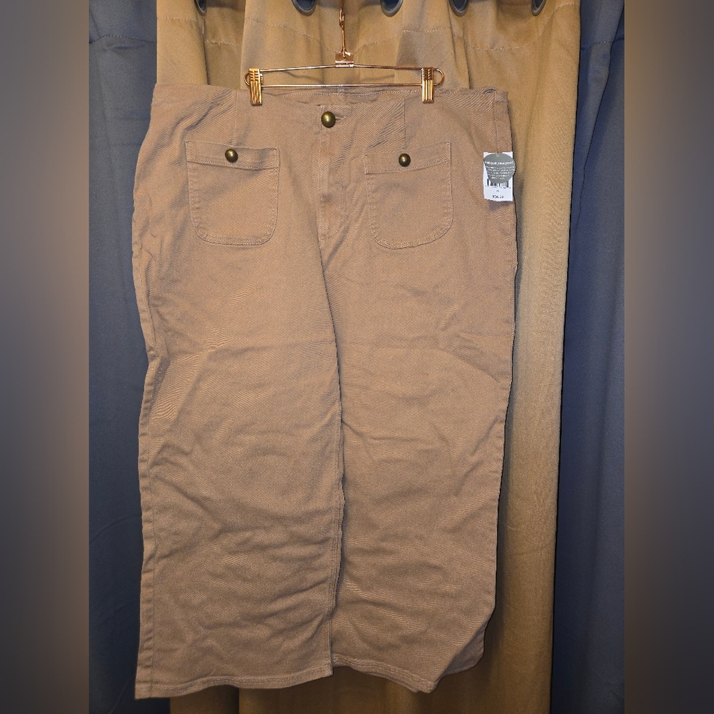 Women's Tan Wide-Leg Pants